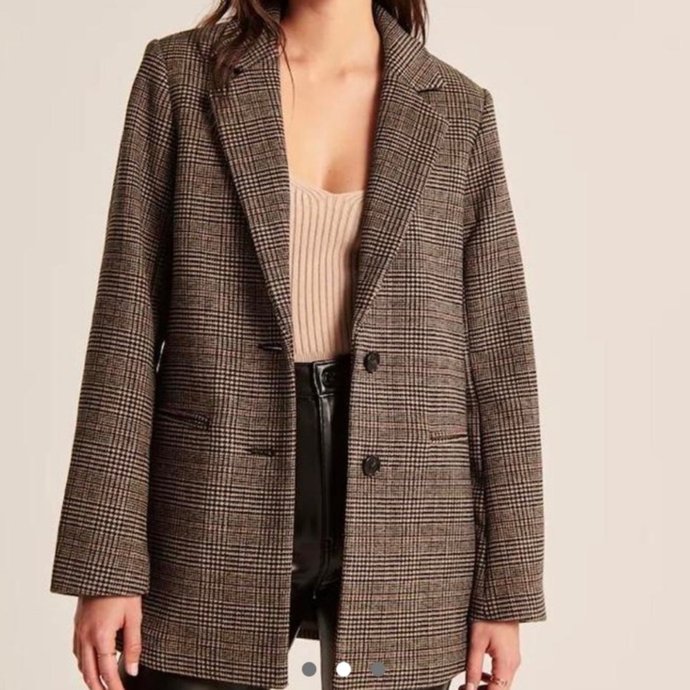 Abercrombie wool blend blazer coat petite